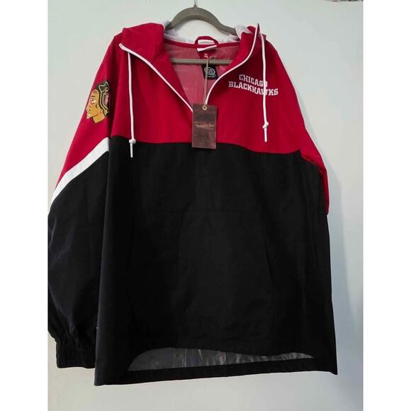 MITCHELL&NESS Chicago Blackhawks NHL Windbreaker. XL - Picture 2 of 6